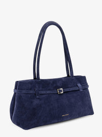Manu Atelier Women Le Cambon East West Suede Shoulder Bag