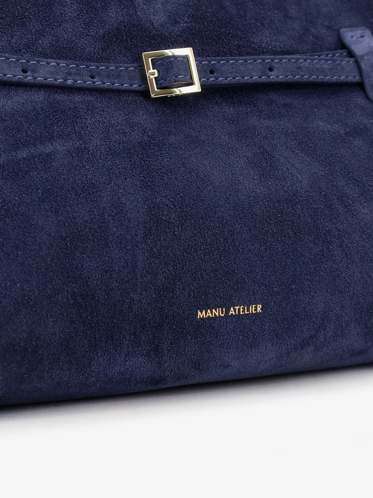 Manu Atelier Women Le Cambon East West Suede Shoulder Bag