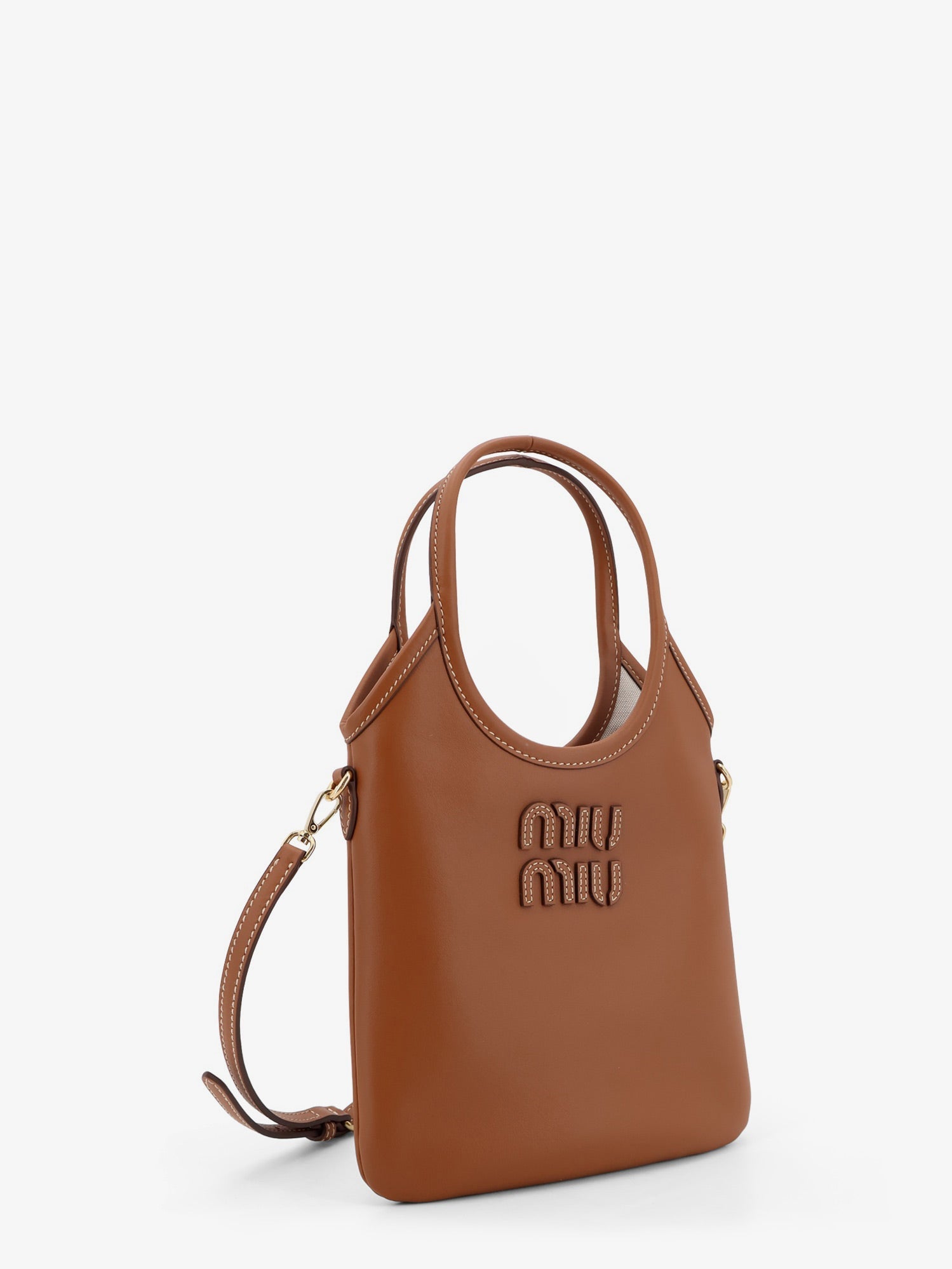 Miu Miu Women Ivy Leather Crossbody Bag