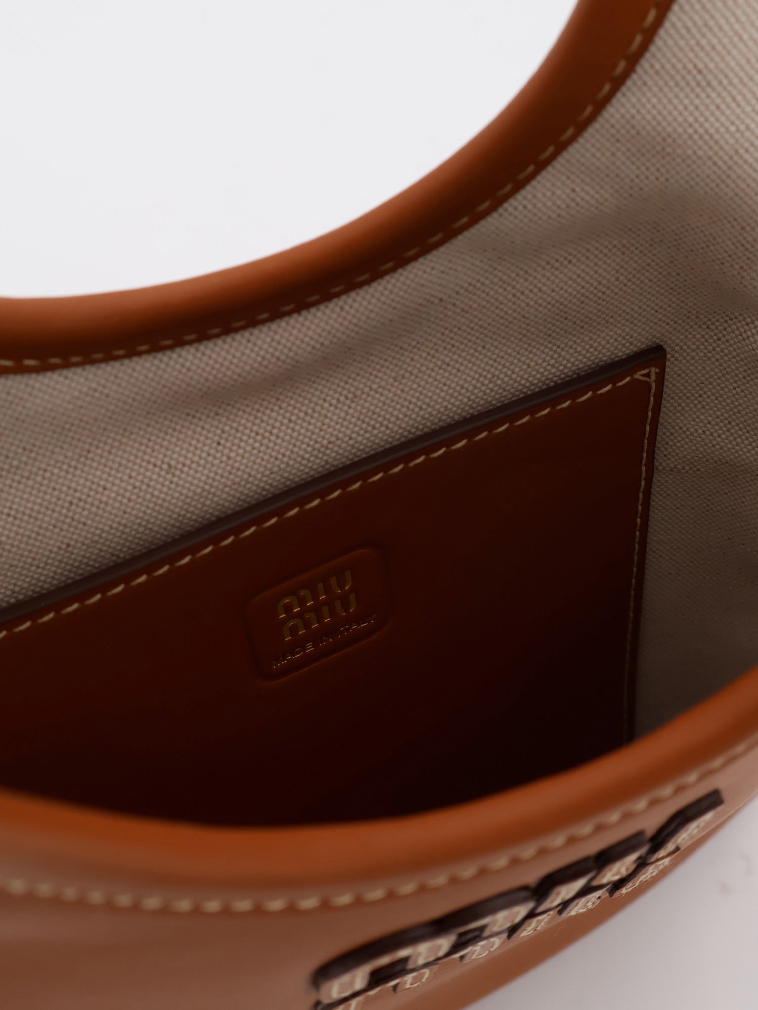 Miu Miu Women Ivy Leather Crossbody Bag