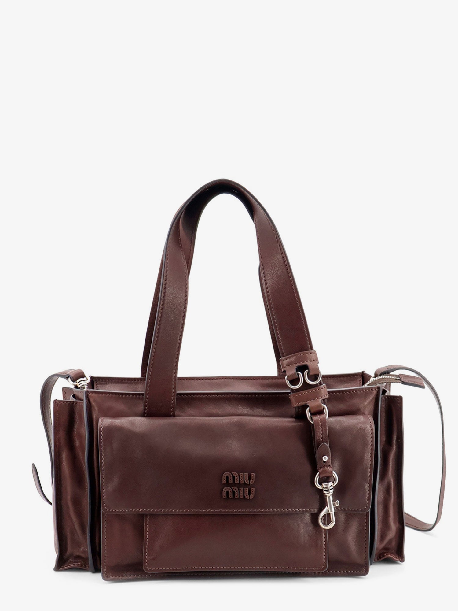 Miu Miu Women Utilitaire Leather Crossbody Bag