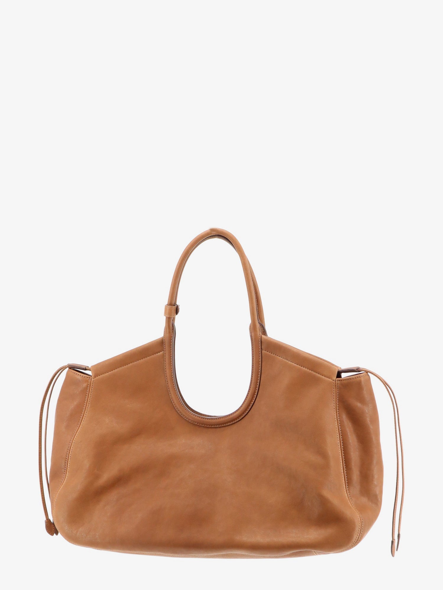 Miu Miu Women Ivy Leather Handbag With Front Lettering Logo