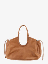 Miu Miu Women Ivy Leather Handbag With Front Lettering Logo