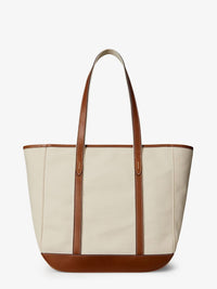 POLO RALPH LAUREN Polo Ralph Lauren Women Canvas Shopping Bag With Embroidered Logo