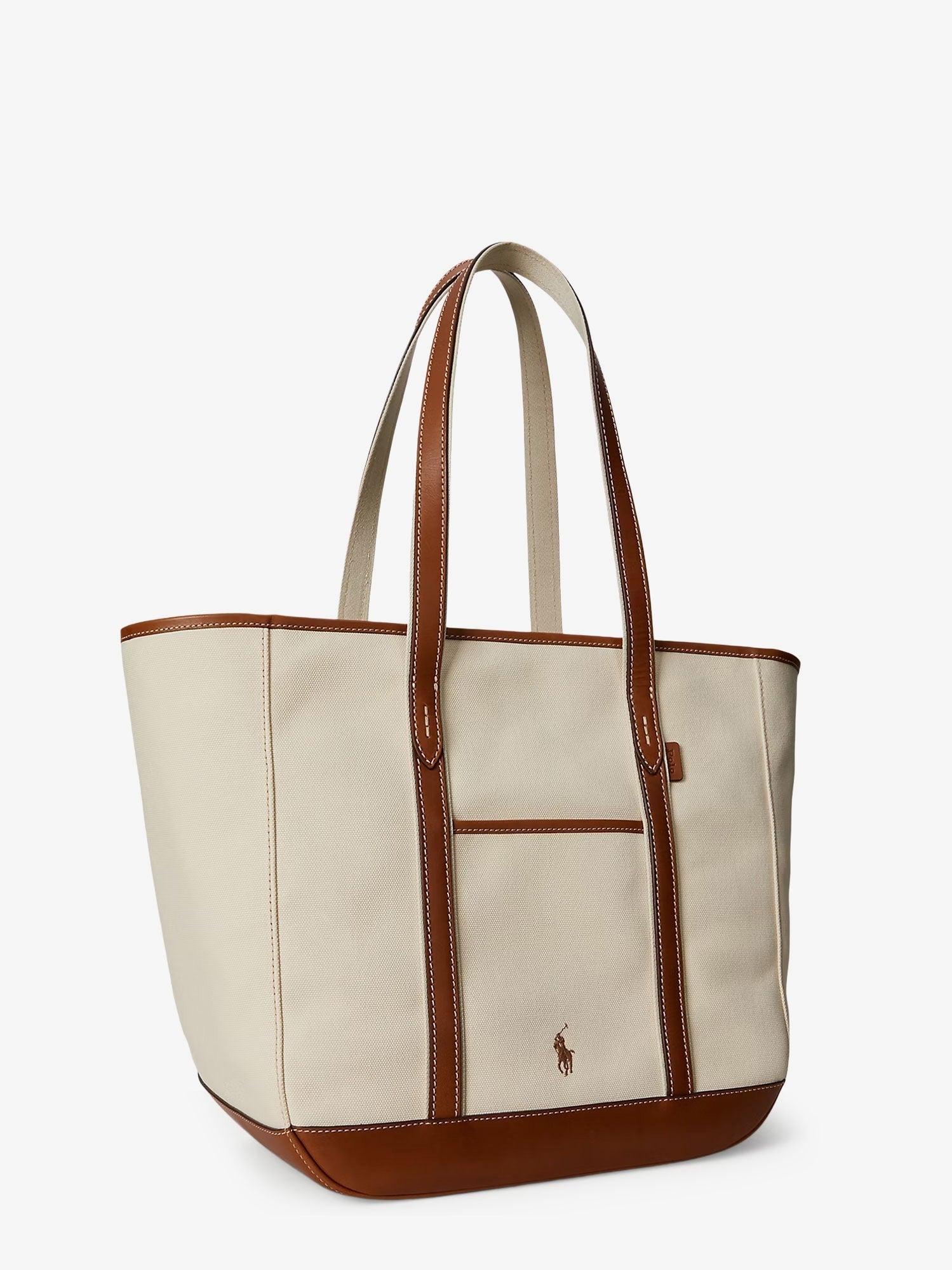 POLO RALPH LAUREN Polo Ralph Lauren Women Canvas Shopping Bag With Embroidered Logo