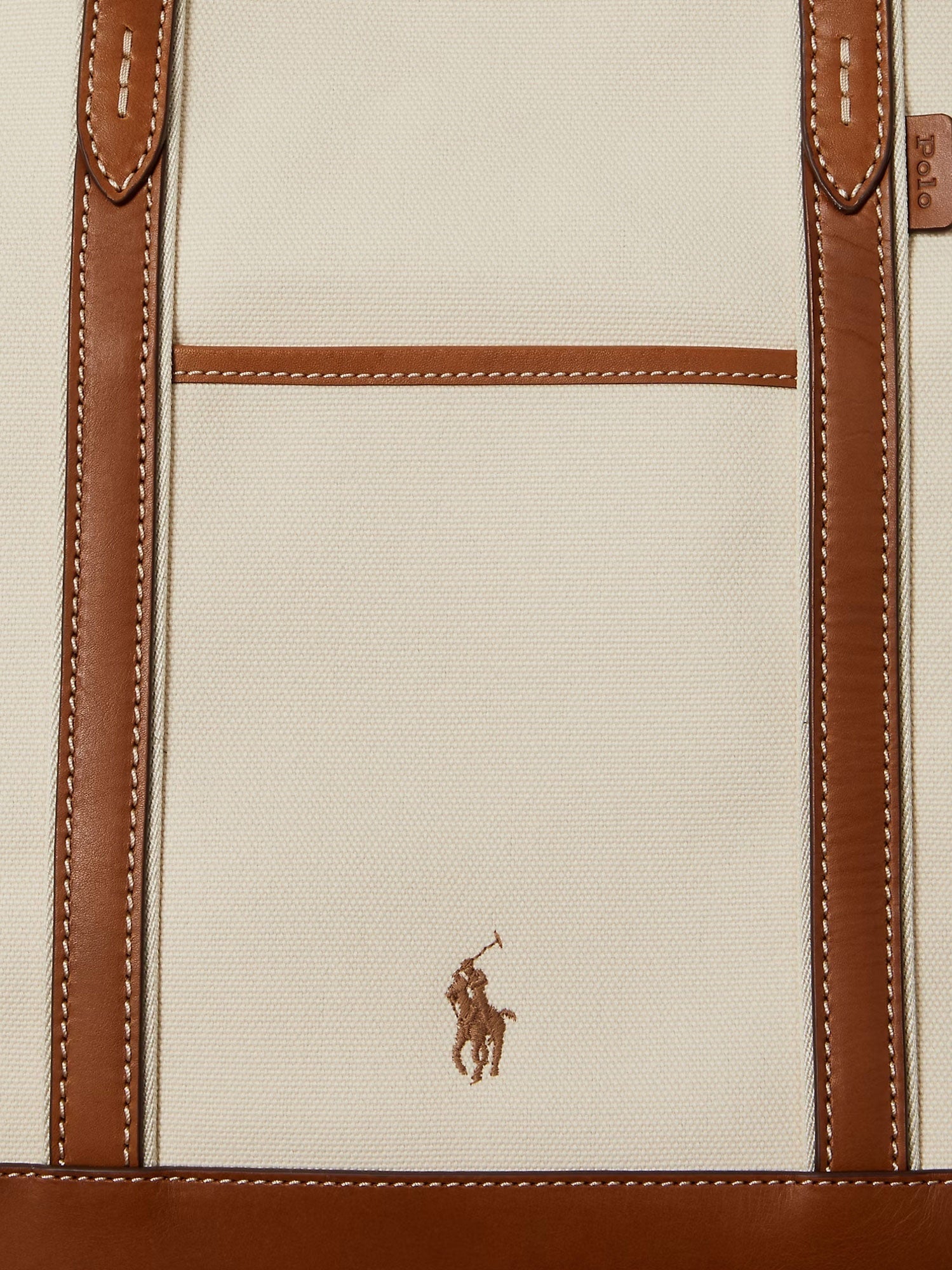 POLO RALPH LAUREN Polo Ralph Lauren Women Canvas Shopping Bag With Embroidered Logo