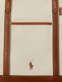 POLO RALPH LAUREN Polo Ralph Lauren Women Canvas Shopping Bag With Embroidered Logo