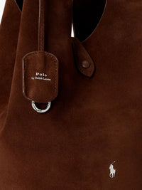 POLO RALPH LAUREN Polo Ralph Lauren Women Play Suede Shoulder Bag With Contrasting Logo