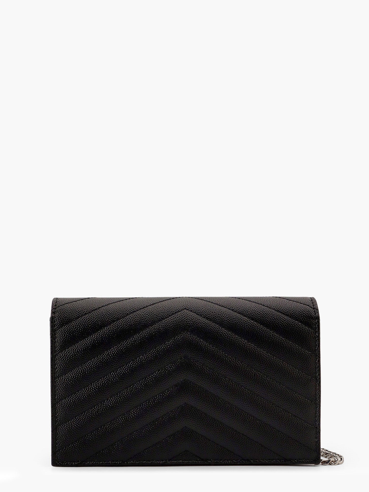 SAINT LAURENT Saint Laurent Women Cassandre Pochette Grain-De-Poudre Leather Crossbody Bag