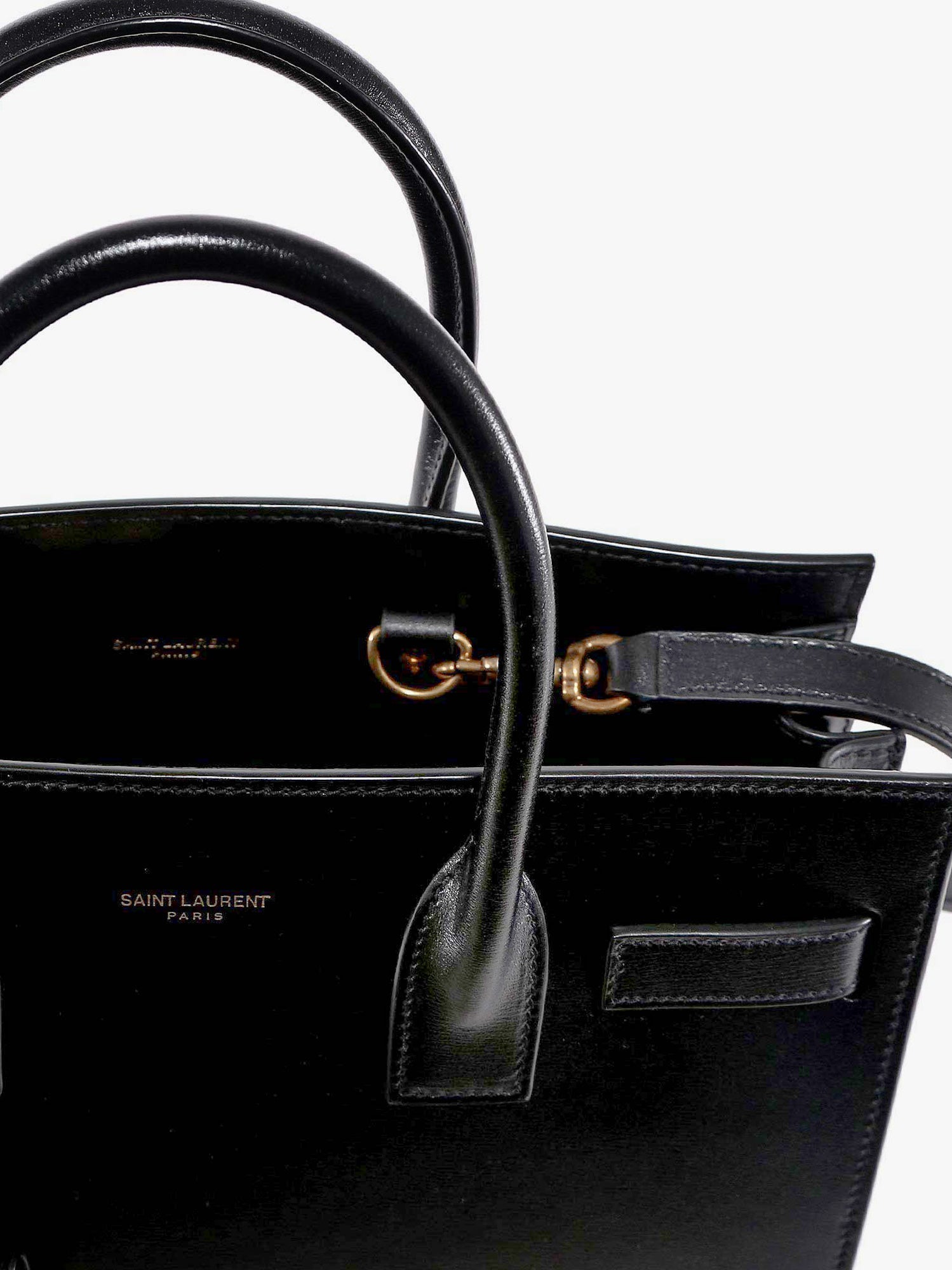 SAINT LAURENT Saint Laurent Women Baby Sac De Jour Leather Handbag With Padlock