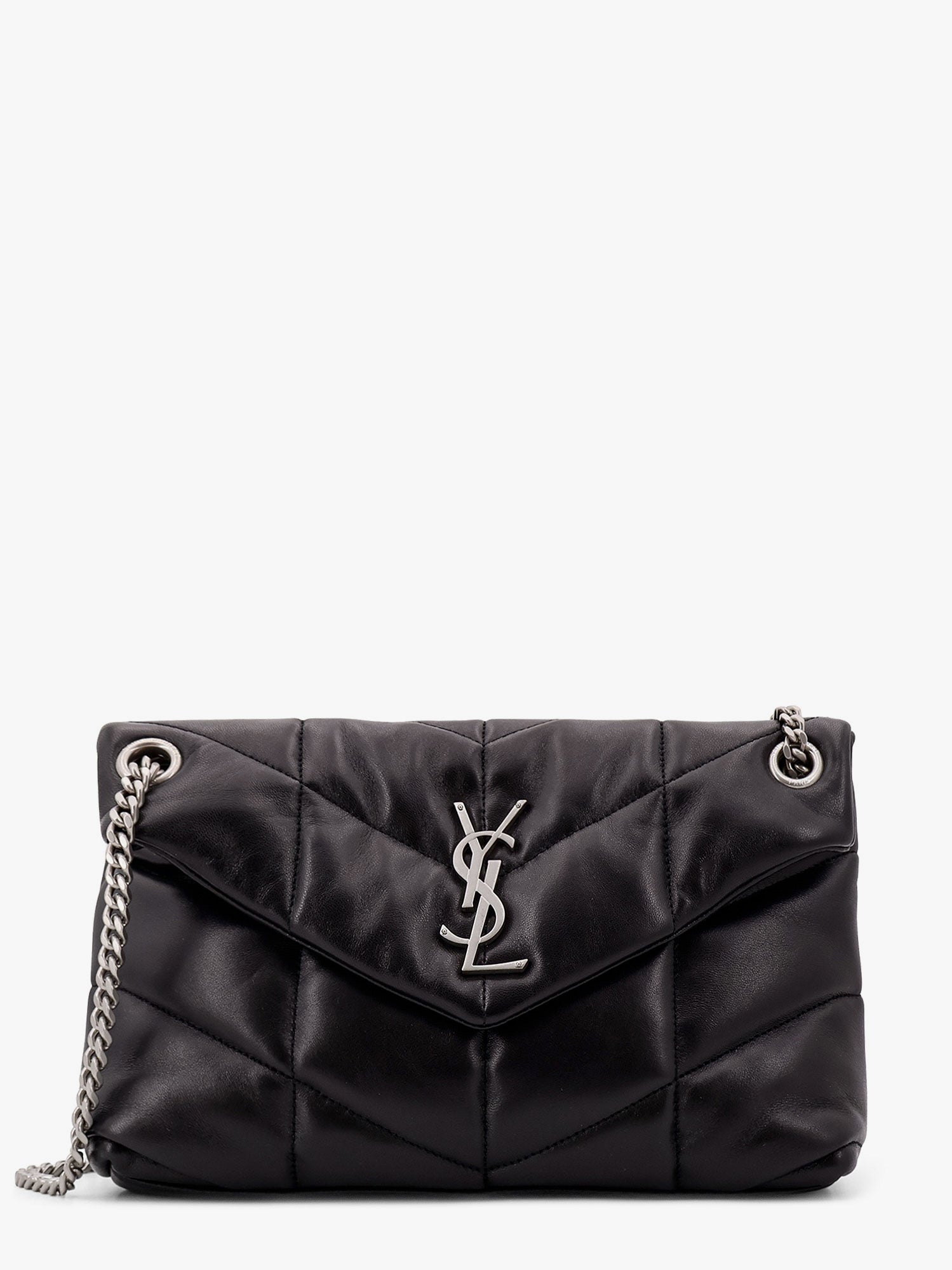 SAINT LAURENT Saint Laurent Women Puffer Matelasse Leather Crossbody Bag