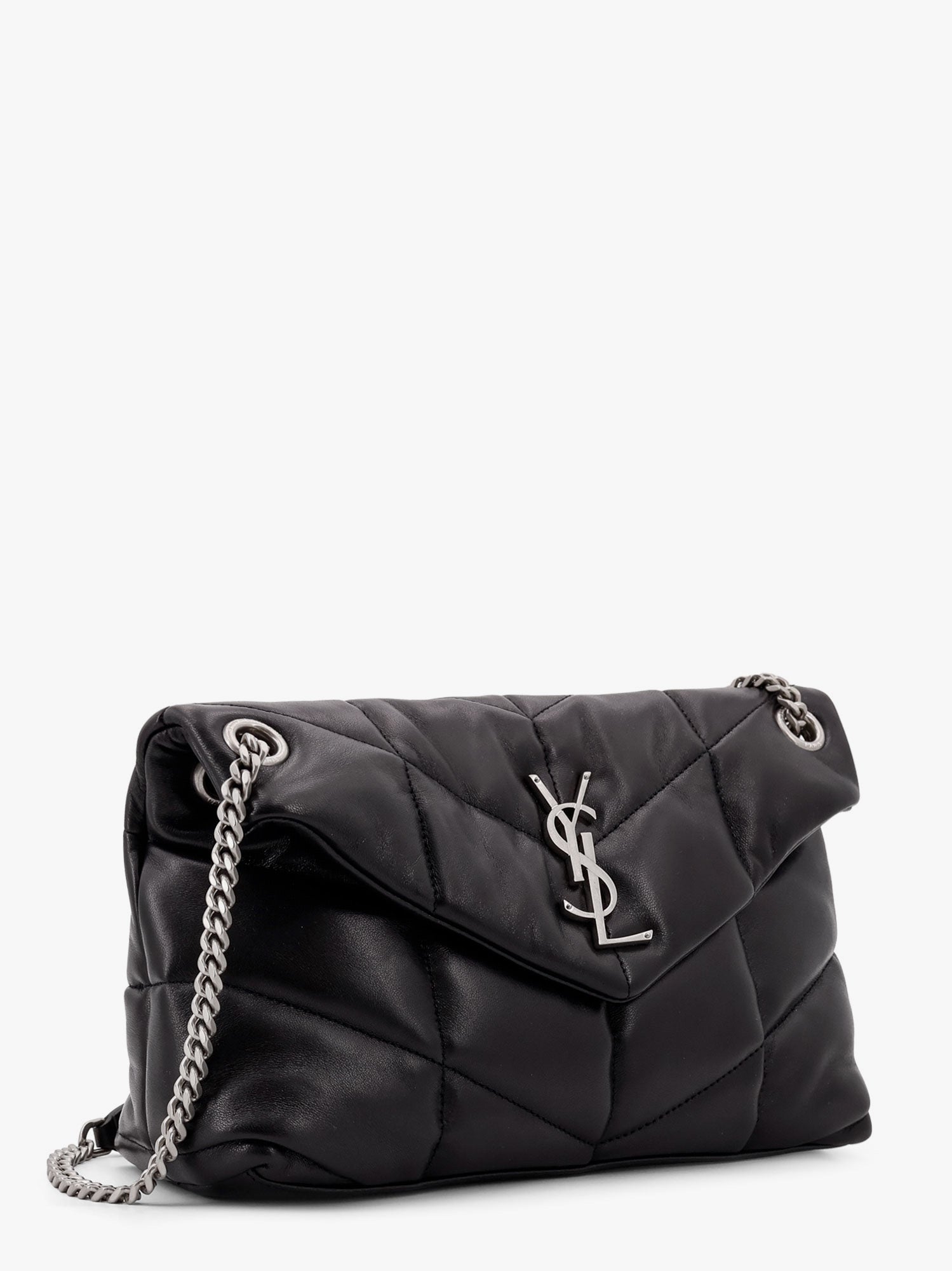 SAINT LAURENT Saint Laurent Women Puffer Matelasse Leather Crossbody Bag