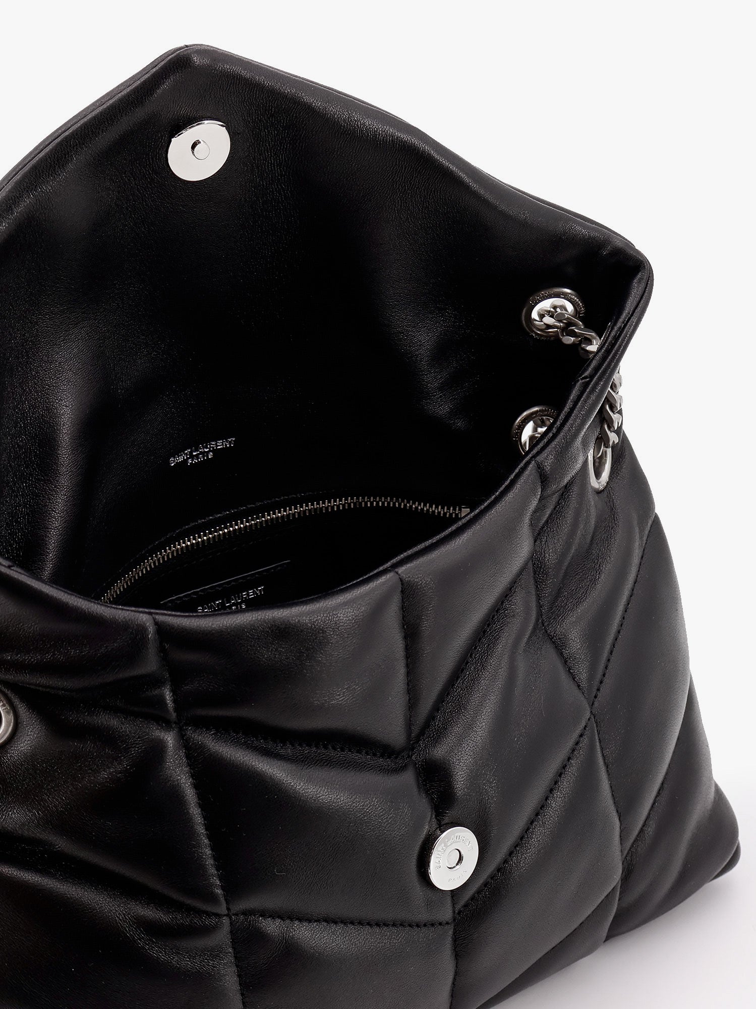 SAINT LAURENT Saint Laurent Women Puffer Matelasse Leather Crossbody Bag