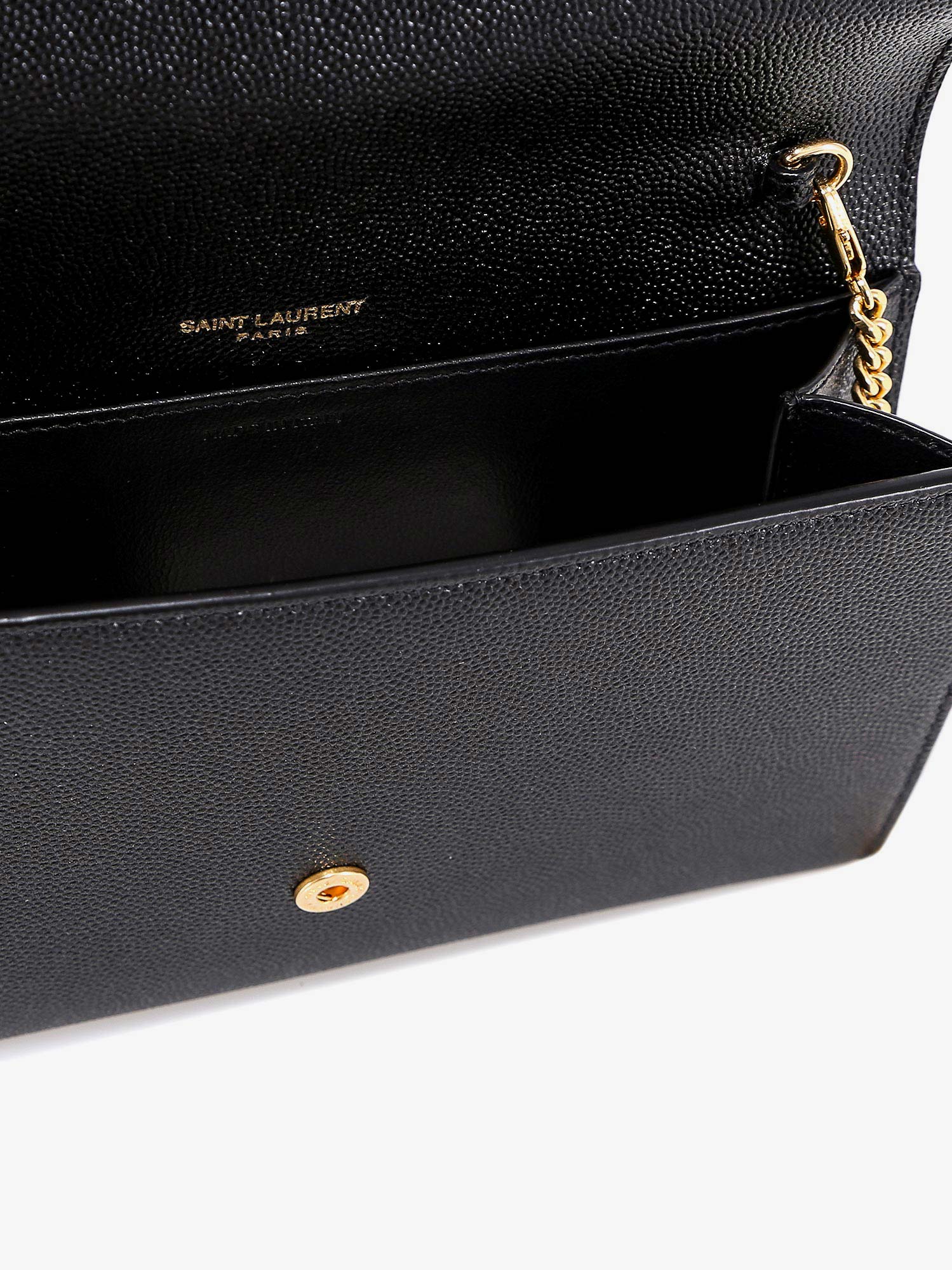 SAINT LAURENT Saint Laurent Women Leather Crossbody Bag With Metal Cassandre Logo