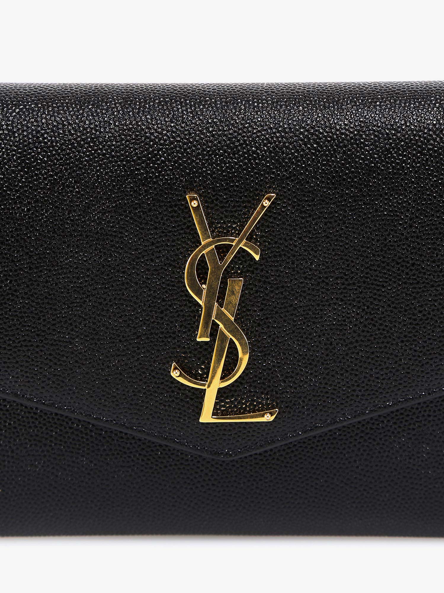 SAINT LAURENT Saint Laurent Women Leather Crossbody Bag With Metal Cassandre Logo