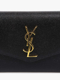 SAINT LAURENT Saint Laurent Women Leather Crossbody Bag With Metal Cassandre Logo