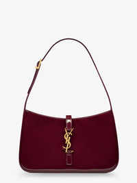 SAINT LAURENT Saint Laurent Women Le 5 Ã€ 7 Bordeaux Patent Leather Shoulder Bag