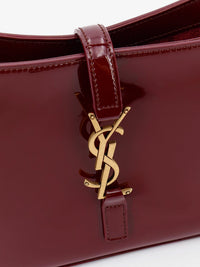SAINT LAURENT Saint Laurent Women Le 5 Ã€ 7 Bordeaux Patent Leather Shoulder Bag
