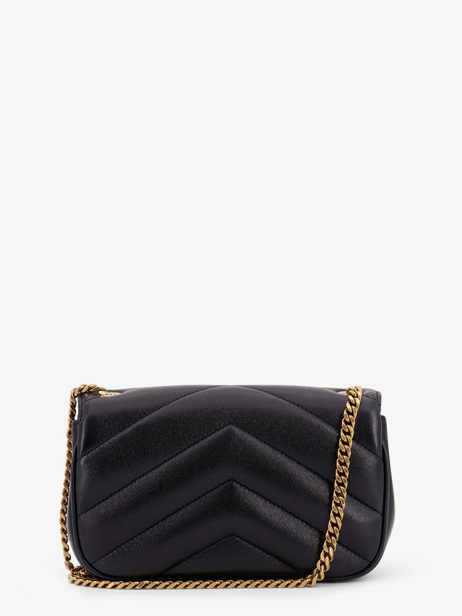 SAINT LAURENT Saint Laurent Women Loulou Mini Leather Crosbody Bag With Chevron Stitching