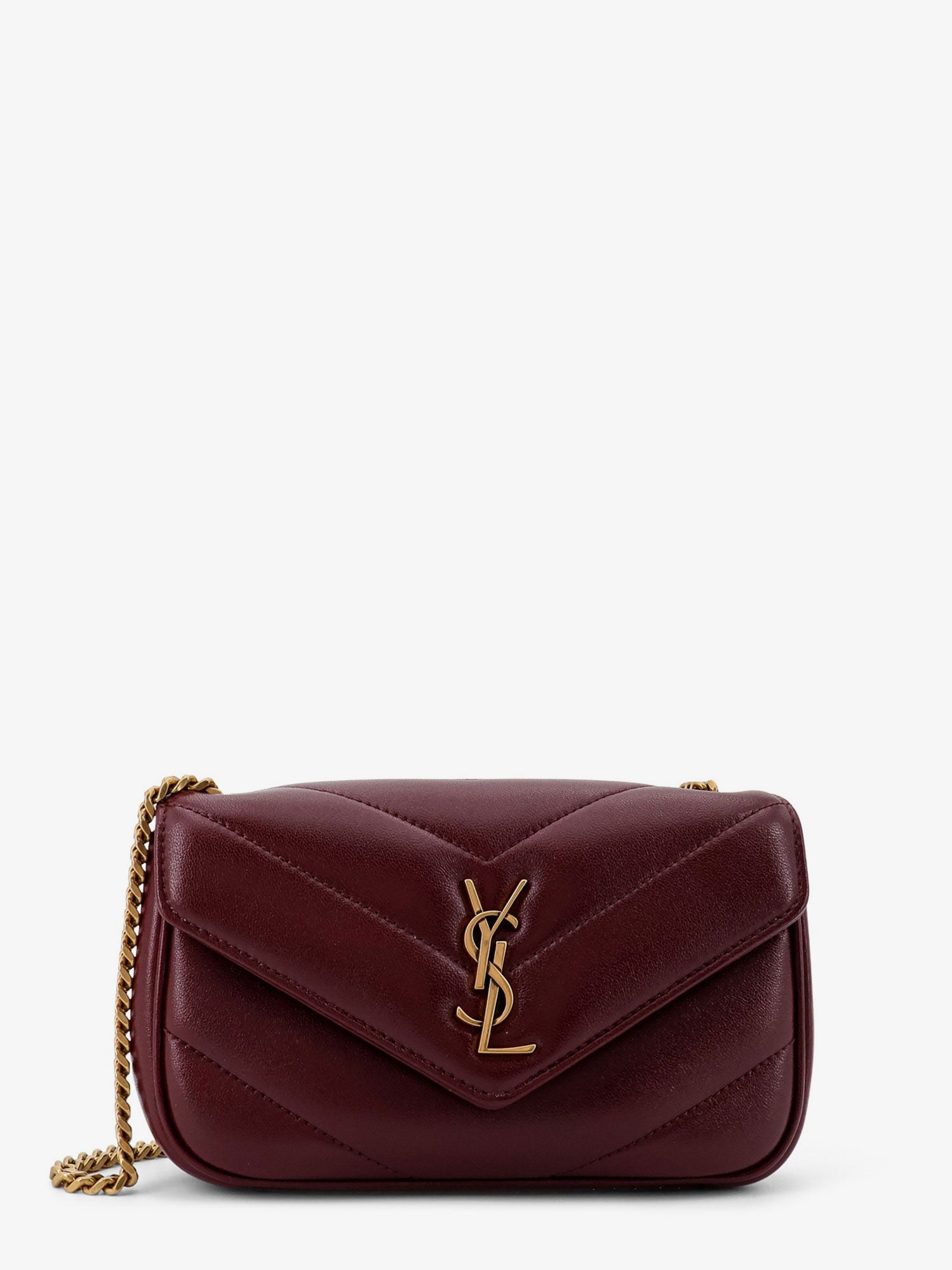 SAINT LAURENT Saint Laurent Women Loulou Mini Crossbody Bag With Chevron Stitching