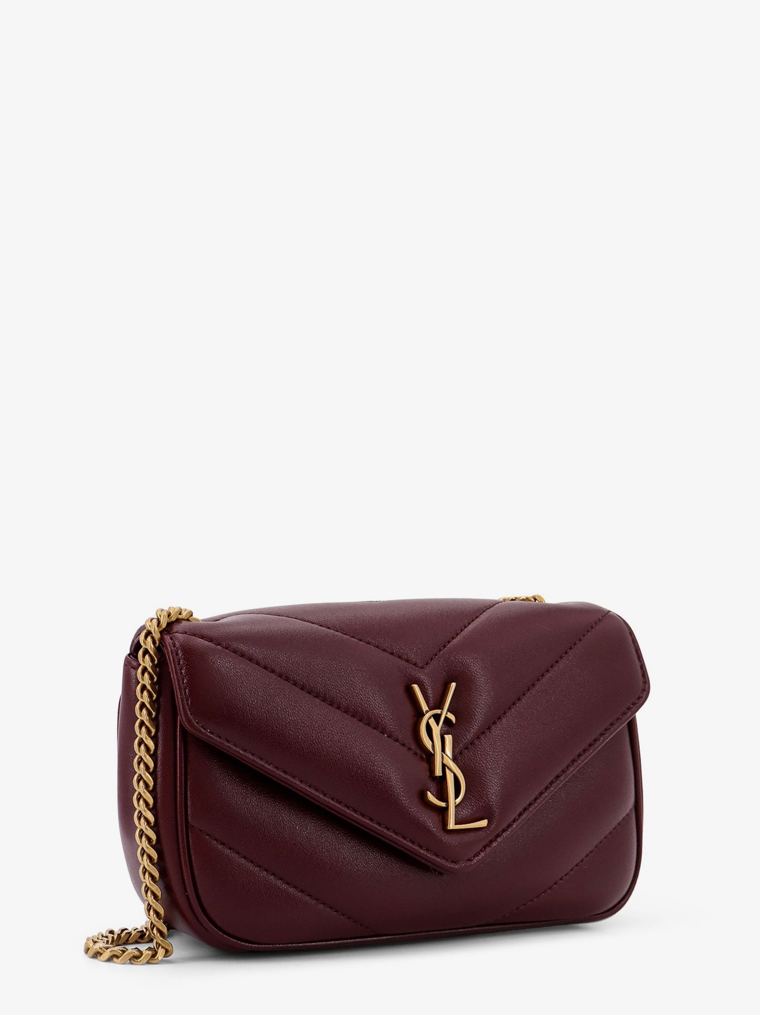 SAINT LAURENT Saint Laurent Women Loulou Mini Crossbody Bag With Chevron Stitching