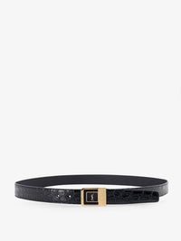 SAINT LAURENT Saint Laurent Men La 66 Crocodile-Embossed Leather Belt