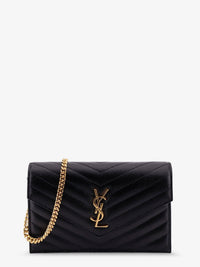 SAINT LAURENT Saint Laurent Women Cassandre Envelope Clutch Crossbody  Bag With Chain