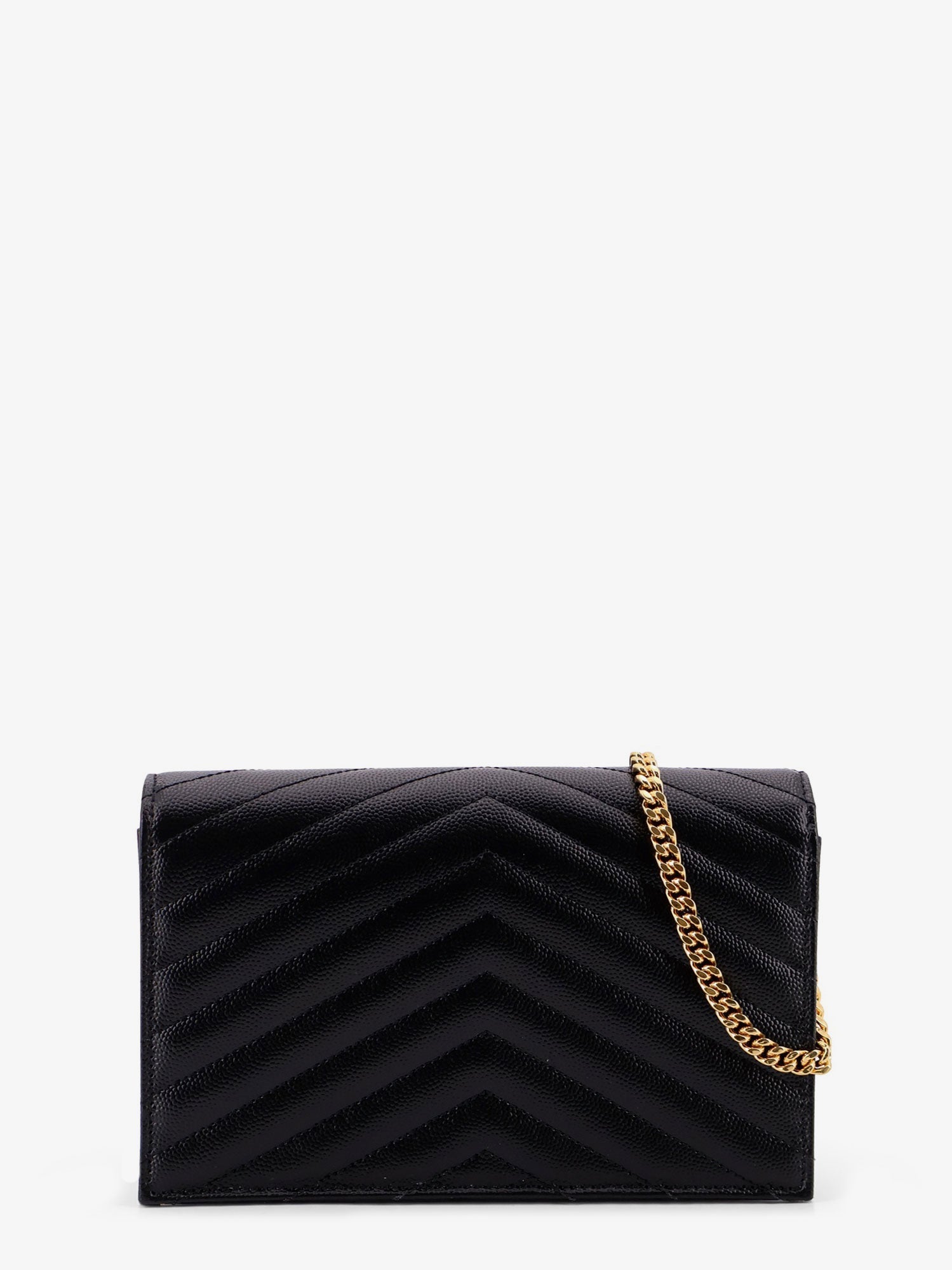 SAINT LAURENT Saint Laurent Women Cassandre Envelope Clutch Crossbody  Bag With Chain