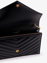 SAINT LAURENT Saint Laurent Women Cassandre Envelope Clutch Crossbody  Bag With Chain