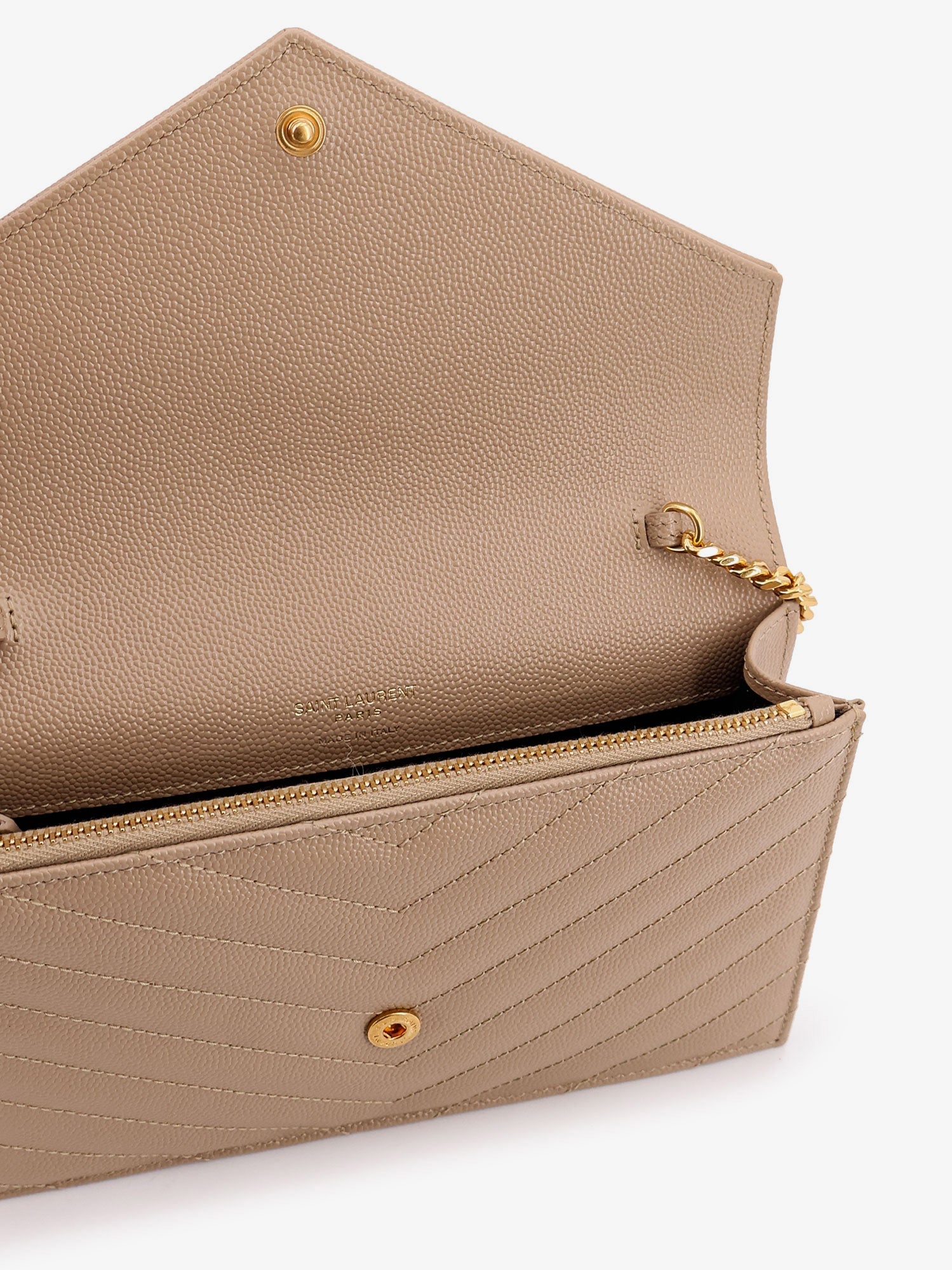 SAINT LAURENT Saint Laurent Women Leather Shoulder Bag With Metal Cassandre Logo