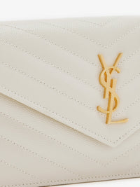 SAINT LAURENT Saint Laurent Women Envelope Leather Crossbody Bag