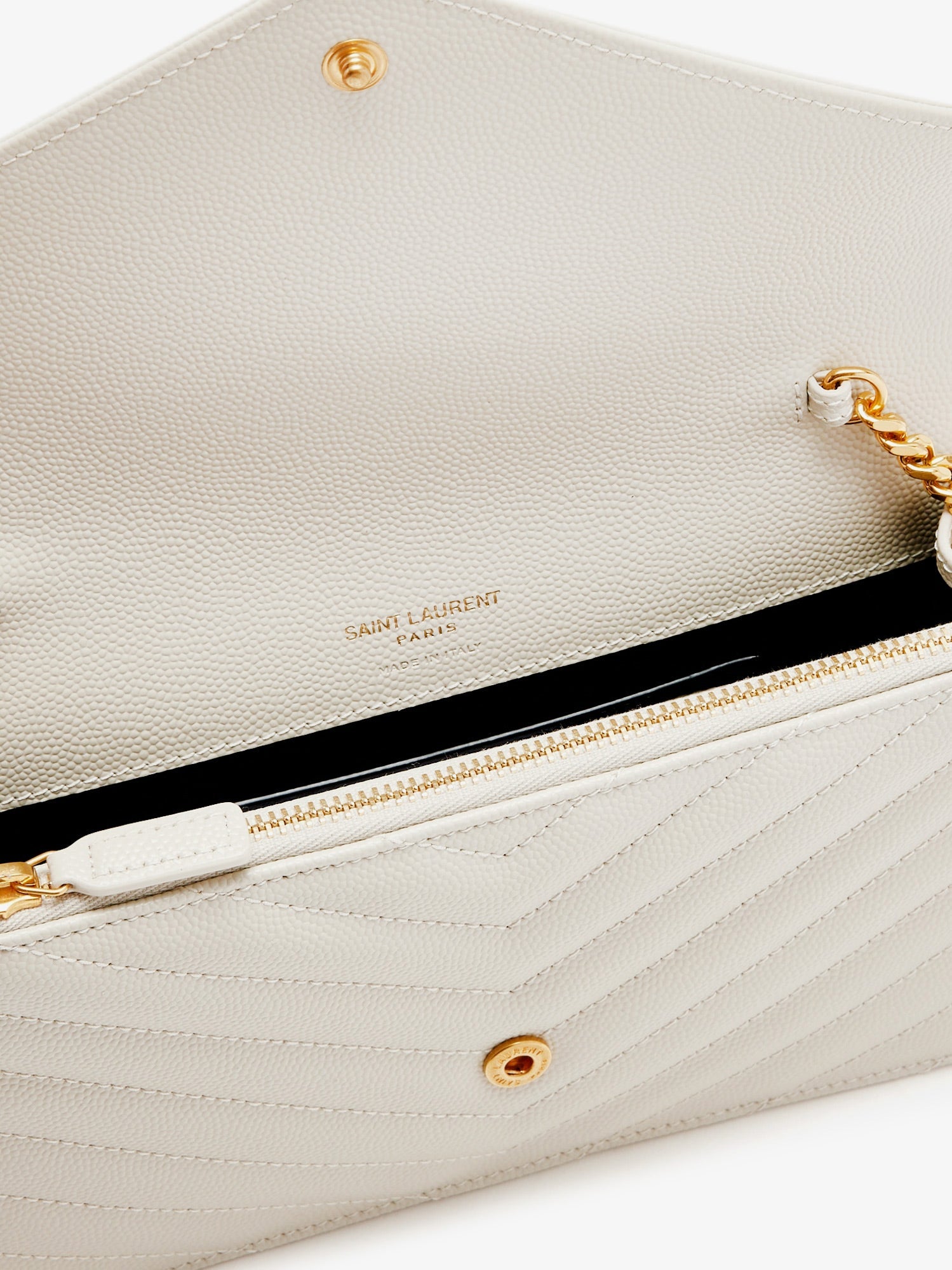 SAINT LAURENT Saint Laurent Women Envelope Leather Crossbody Bag