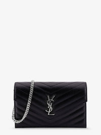 SAINT LAURENT Saint Laurent Women Envelope Leather Wallet Crossbody Bag