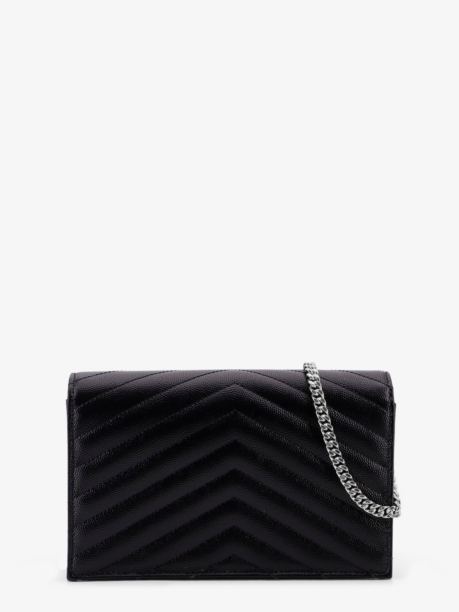 SAINT LAURENT Saint Laurent Women Envelope Leather Wallet Crossbody Bag