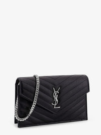 SAINT LAURENT Saint Laurent Women Envelope Leather Wallet Crossbody Bag