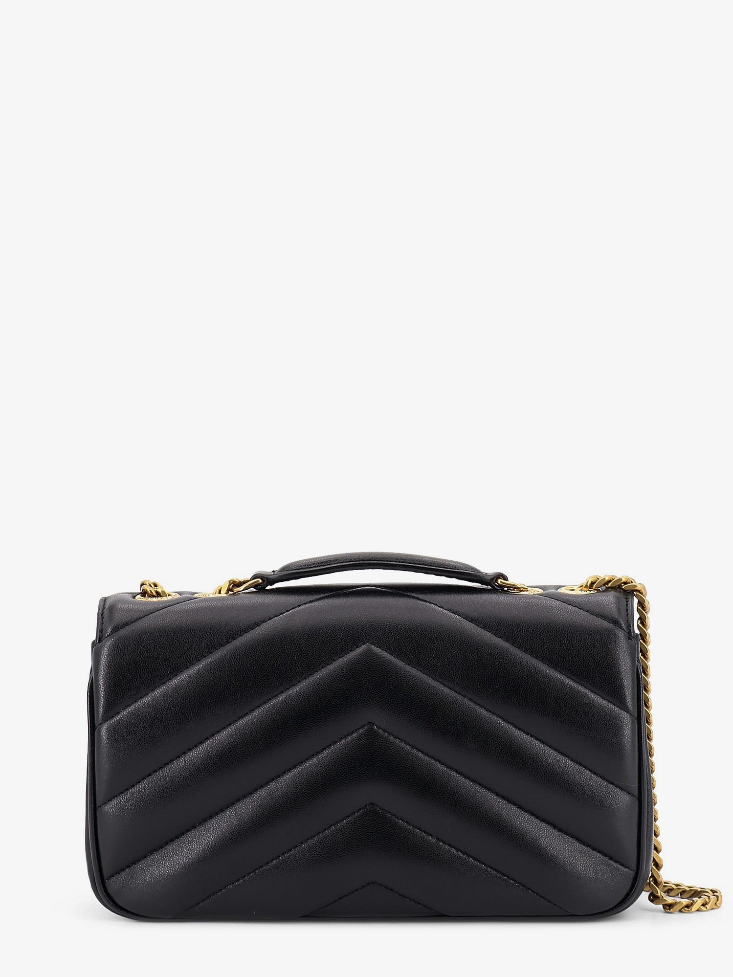 SAINT LAURENT Saint Laurent Women Loulou Leather Shoulder Bag With Metal Cassandre Logo