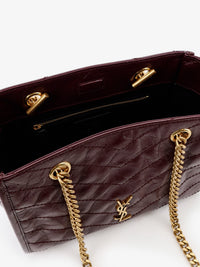 SAINT LAURENT Saint Laurent Women Niki Vintage-Effect Leather Shopping Bag