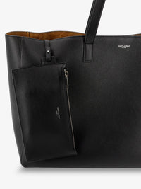 SAINT LAURENT Saint Laurent Men Leather Shopping Bag With Front Logo