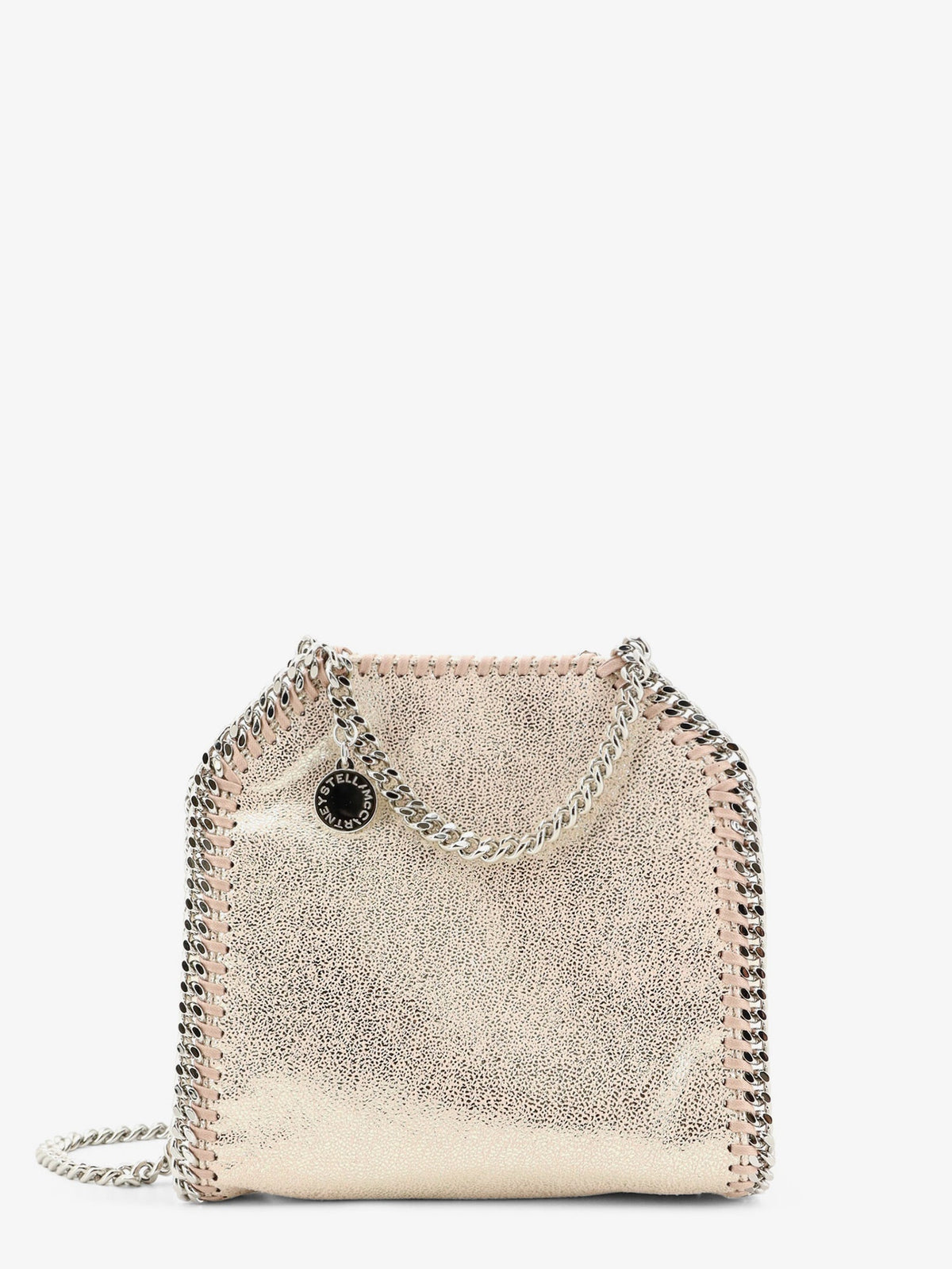 Stella Mccartney Women Falabella Tiny Shiny Shaggy Deer Crossbody Bag
