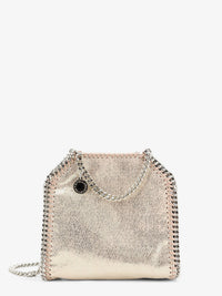 Stella Mccartney Women Falabella Tiny Shiny Shaggy Deer Crossbody Bag