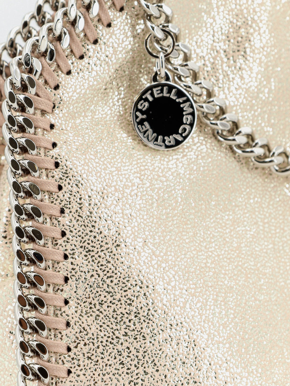 Stella Mccartney Women Falabella Tiny Shiny Shaggy Deer Crossbody Bag