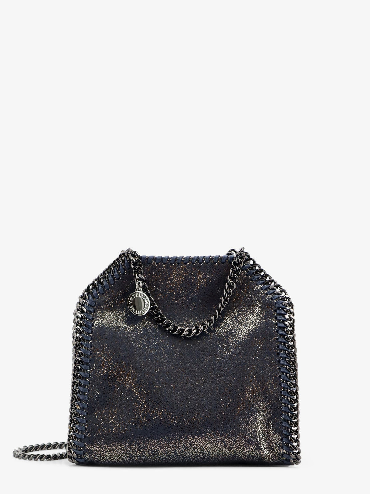 Stella Mccartney Women Falabella Tiny Shiny Shaggy Deer Crossbody Bag