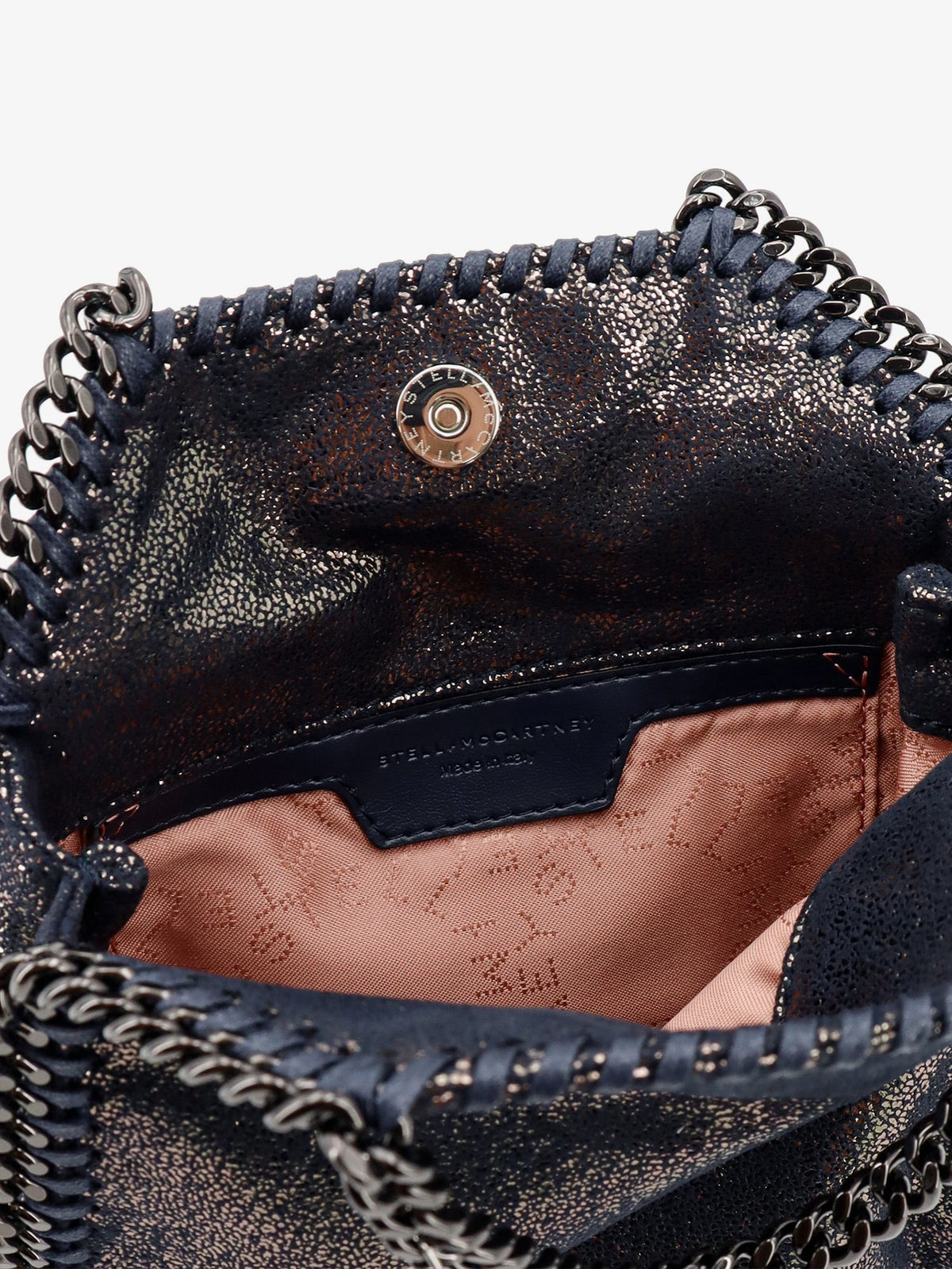 Stella Mccartney Women Falabella Tiny Shiny Shaggy Deer Crossbody Bag