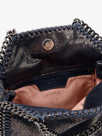 Stella Mccartney Women Falabella Tiny Shiny Shaggy Deer Crossbody Bag