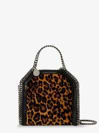STELLA MCCARTNEY Stella Mccartney Women Falabella Tiny Bag Velvet Crossbody Bag With Animal Print