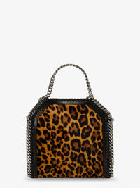 STELLA MCCARTNEY Stella Mccartney Women Falabella Tiny Bag Velvet Crossbody Bag With Animal Print