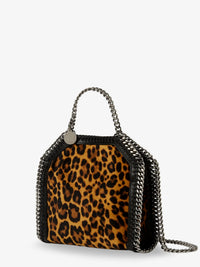 STELLA MCCARTNEY Stella Mccartney Women Falabella Tiny Bag Velvet Crossbody Bag With Animal Print