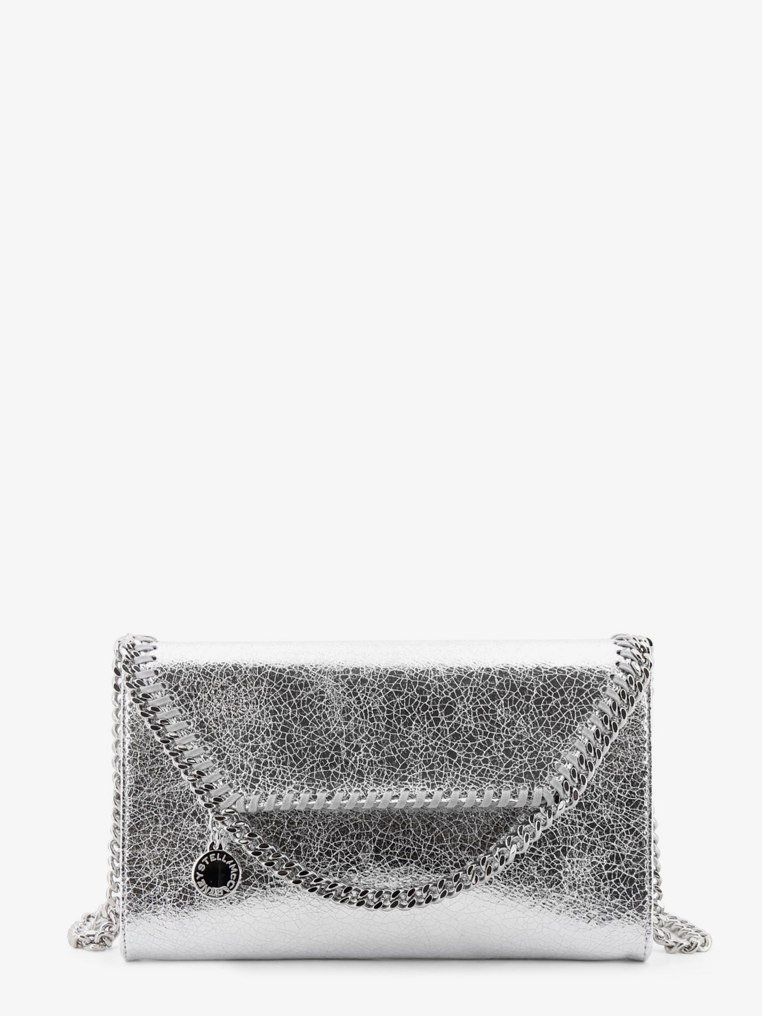 STELLA MCCARTNEY Stella Mccartney Women Falabella Metallic Fabric Crossbody Bag