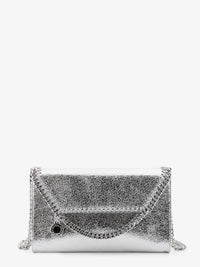 STELLA MCCARTNEY Stella Mccartney Women Falabella Metallic Fabric Crossbody Bag