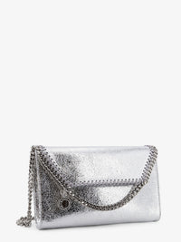 STELLA MCCARTNEY Stella Mccartney Women Falabella Metallic Fabric Crossbody Bag